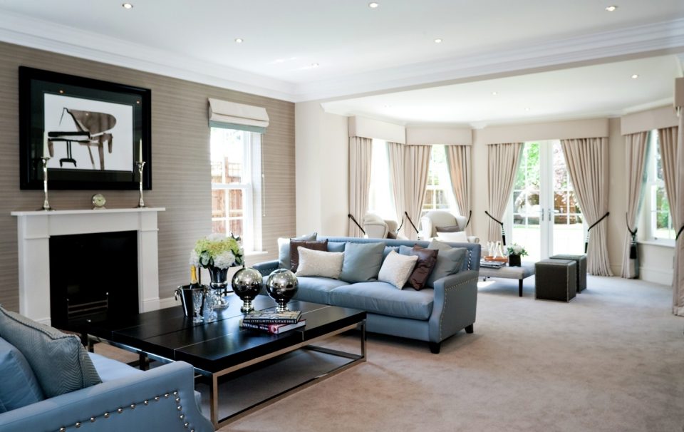 Lounge / Living Room at Dene House in Sunningdale.